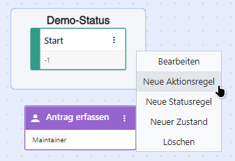 Aktionsregeln-Statusregeln