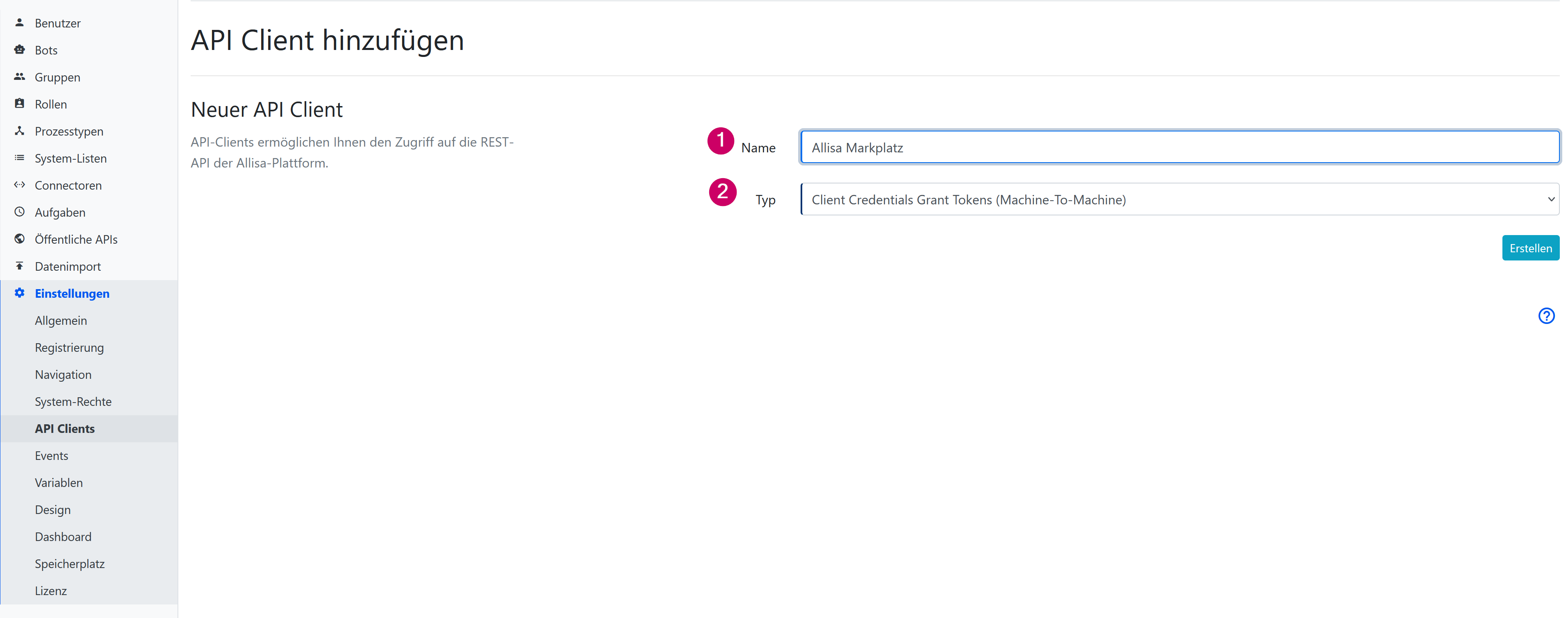 API Client erstellen
