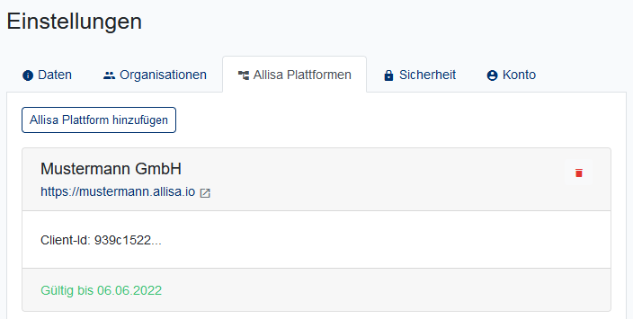 Prozessfabrik Plattform Ansicht