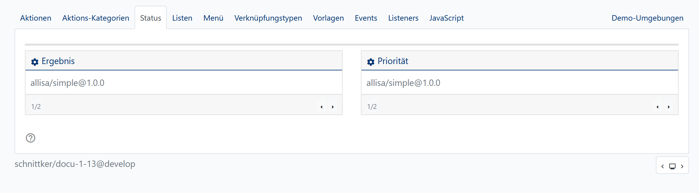 Status - Konfig