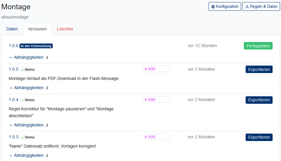 Versionen